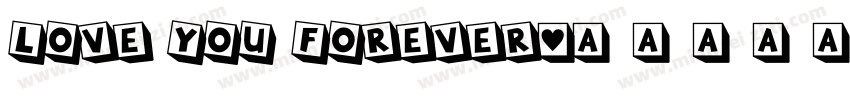 love you forever字体转换